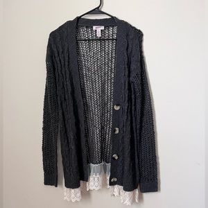 arizona medium long sleeve knit cardigan